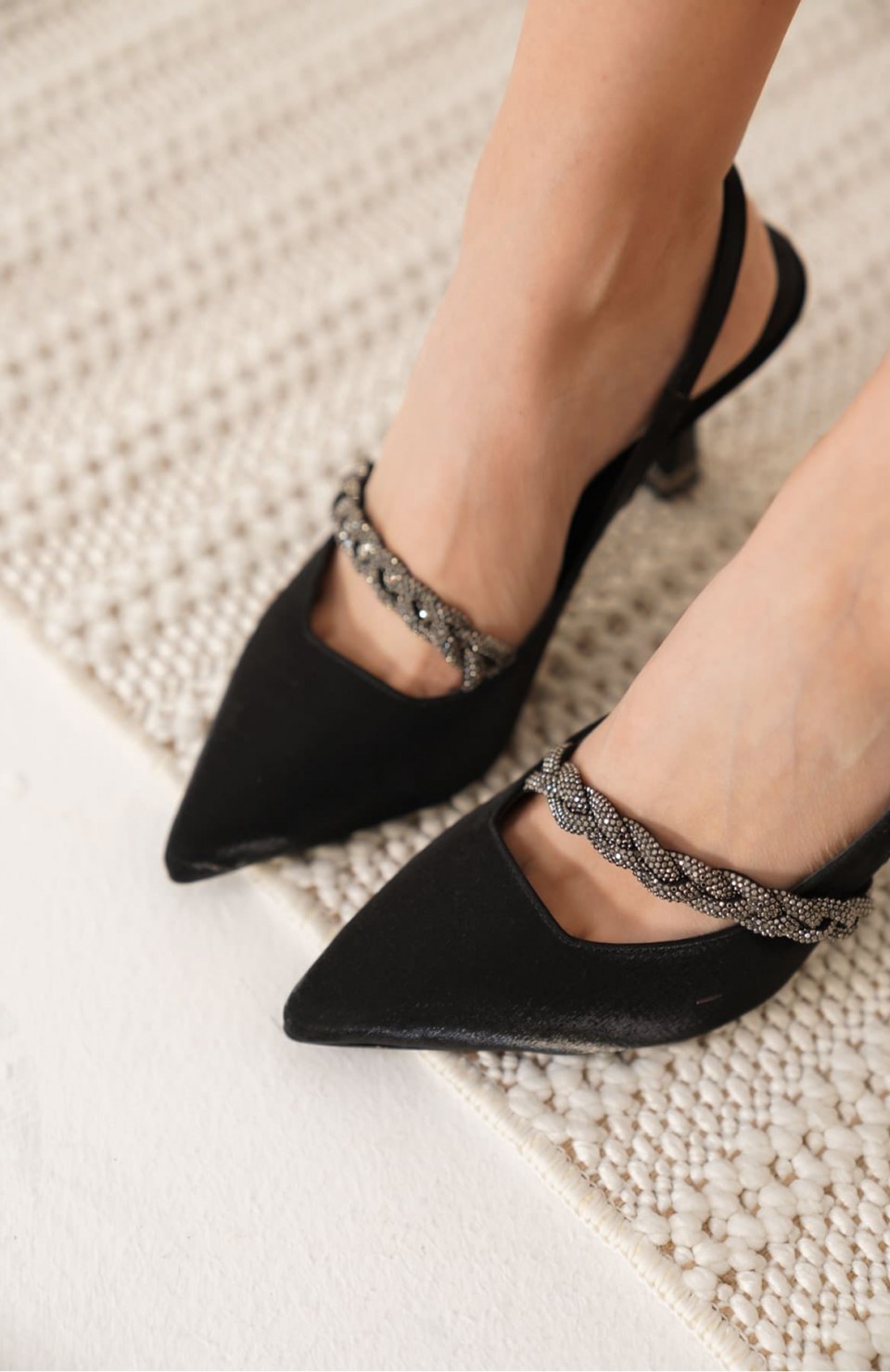 Siyah Kadın Topuklu Ayakkabı TR08MS36A Somersan Giyim | Kadın, Erkek ve Çocuk Moda