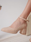 Kadın Mat Nude Topuklu Ayakkabı TR18MS06B Somersan Giyim | Kadın, Erkek ve Çocuk Moda