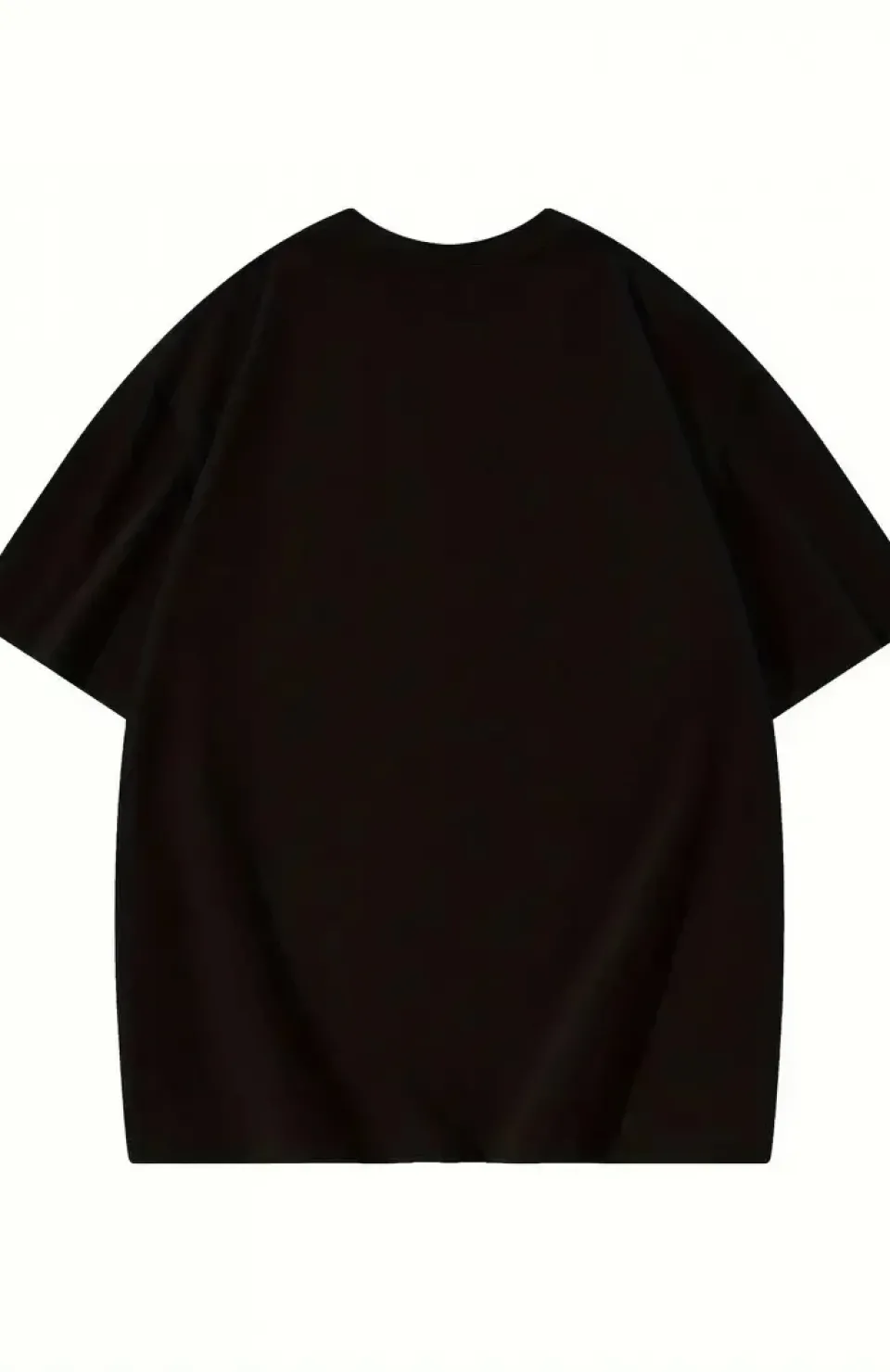 Thousand Ön Arka Baskılı Oversize Bisiklet Yaka T-shirt - Siyah