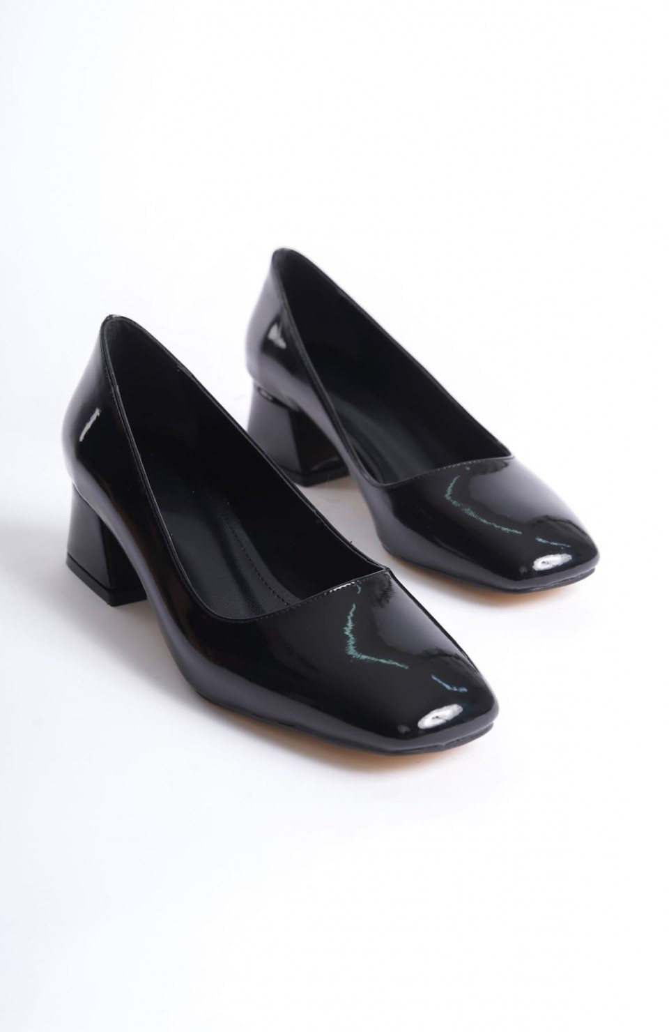 Kadın Siyah Rugan Topuklu Ayakkabı TR08MS23E Somersan Giyim | Kadın, Erkek ve Çocuk Moda