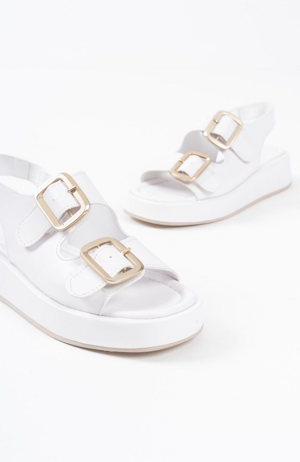 Beyaz Cilt Kadın Sandalet TR17MY02B Somersan Giyim | Kadın, Erkek ve Çocuk Moda