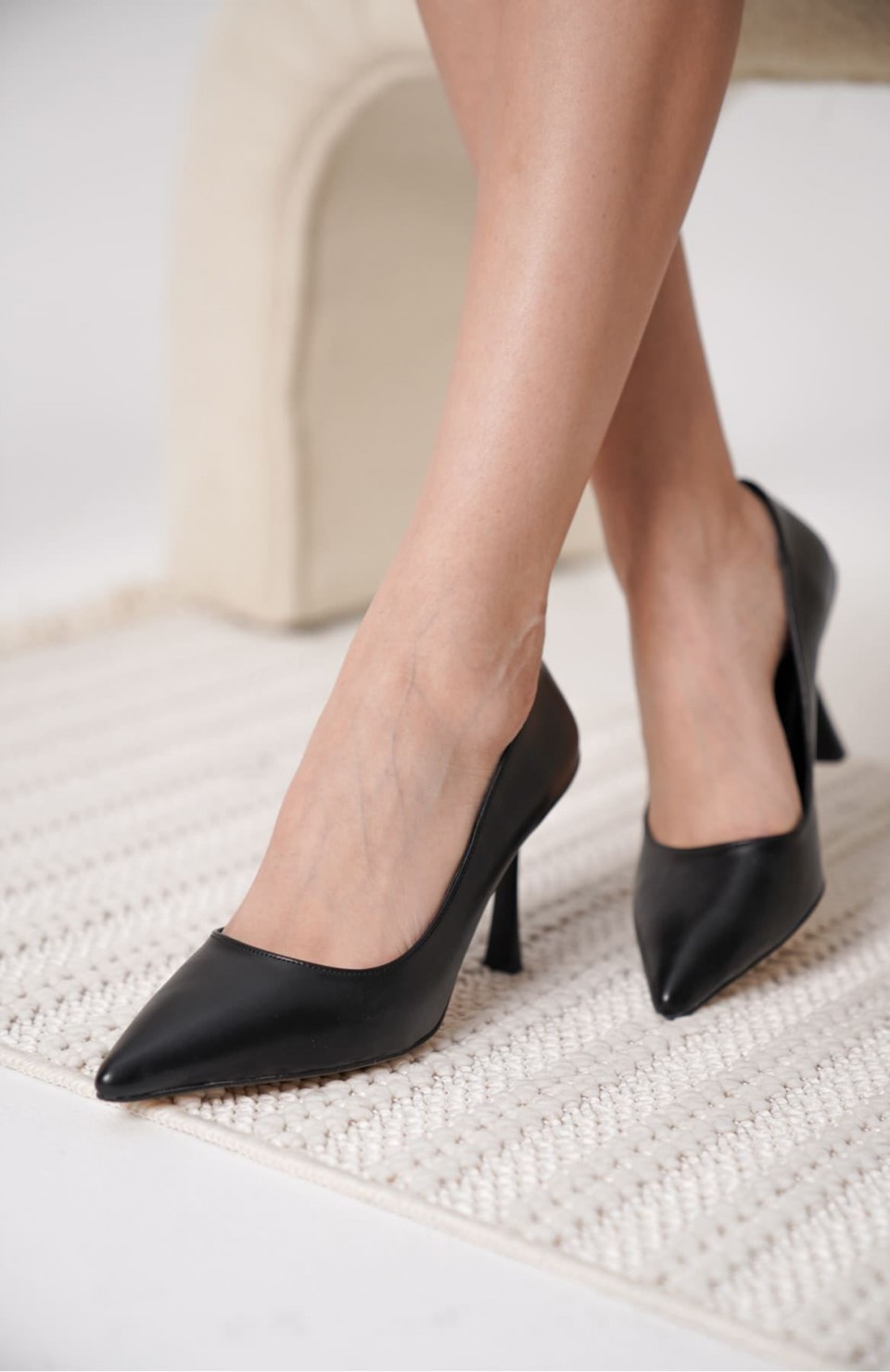 Kadın Mat Siyah Stiletto TR08MS26A Somersan Giyim | Kadın, Erkek ve Çocuk Moda