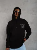 Erkek 98 Baskılı Kapşonlu Sweat - Siyah