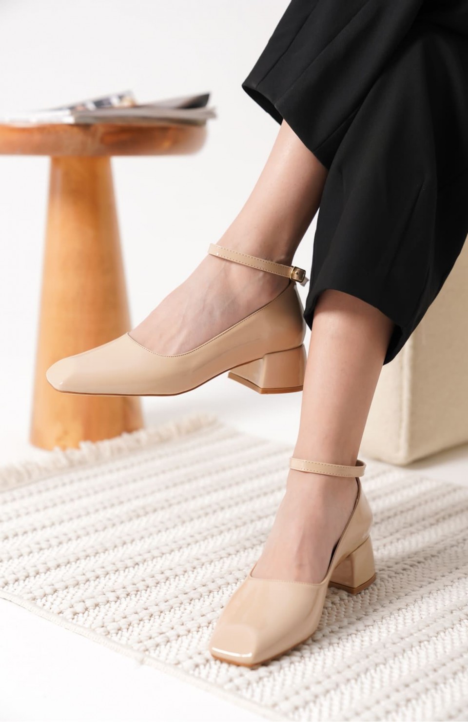 Bej Rugan Kadın Topuklu Ayakkabı TR18MS16B Somersan Giyim | Kadın, Erkek ve Çocuk Moda