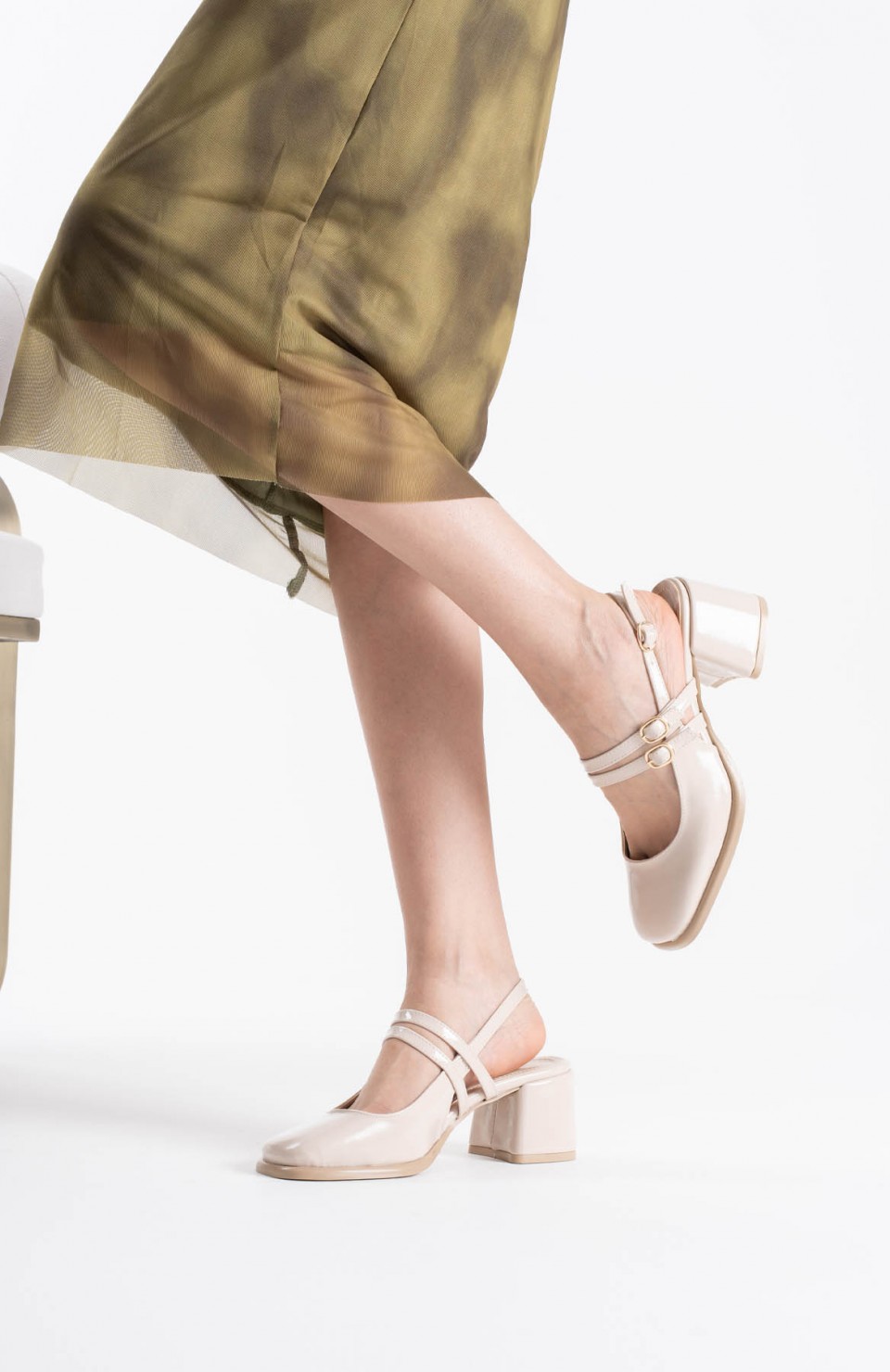 Bej Rugan Kadın Topuklu Ayakkabı TR02MS03B Somersan Giyim | Kadın, Erkek ve Çocuk Moda