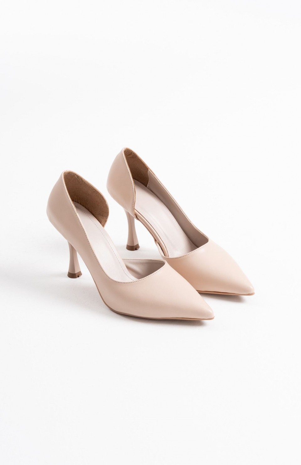 Kadın Bej Cilt Topuklu Ayakkabı TR08MS45P Somersan Giyim | Kadın, Erkek ve Çocuk Moda