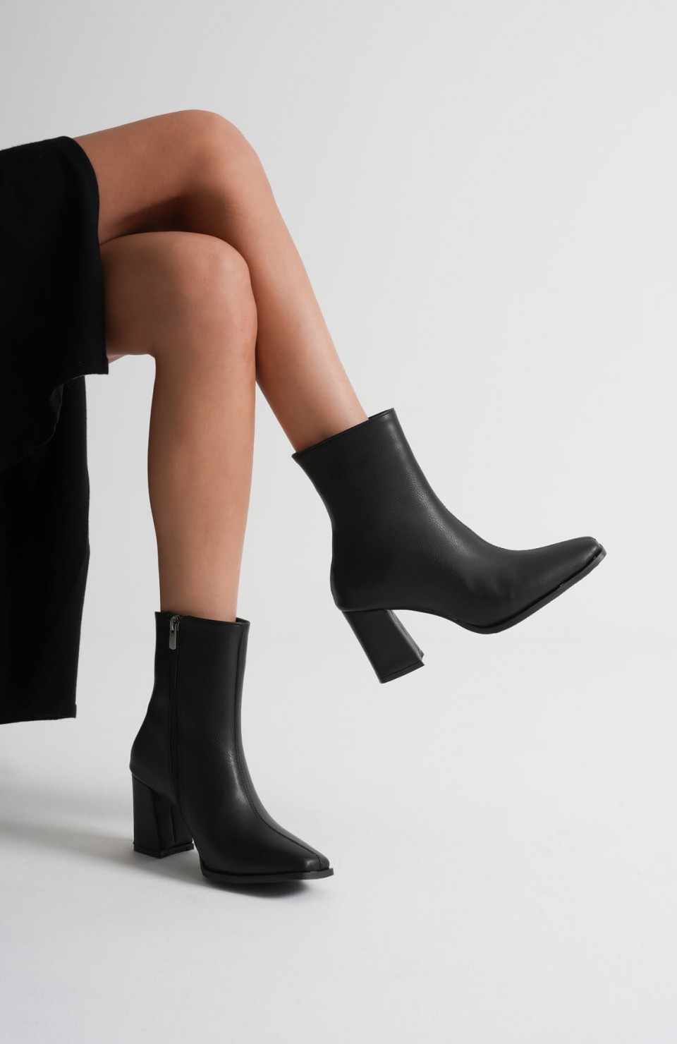 Kadın Siyah Topuklu Bot TR08MK02A Somersan Giyim | Kadın, Erkek ve Çocuk Moda