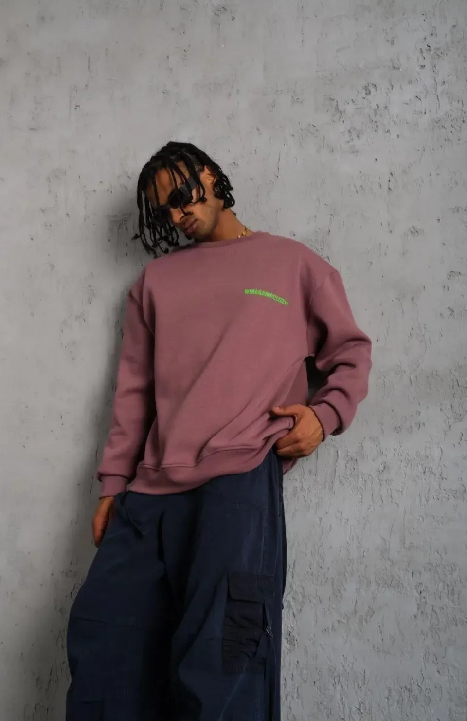 Erkek Baskılı Sweat - Gül Kurusu Somersan Giyim | Kadın, Erkek ve Çocuk Moda