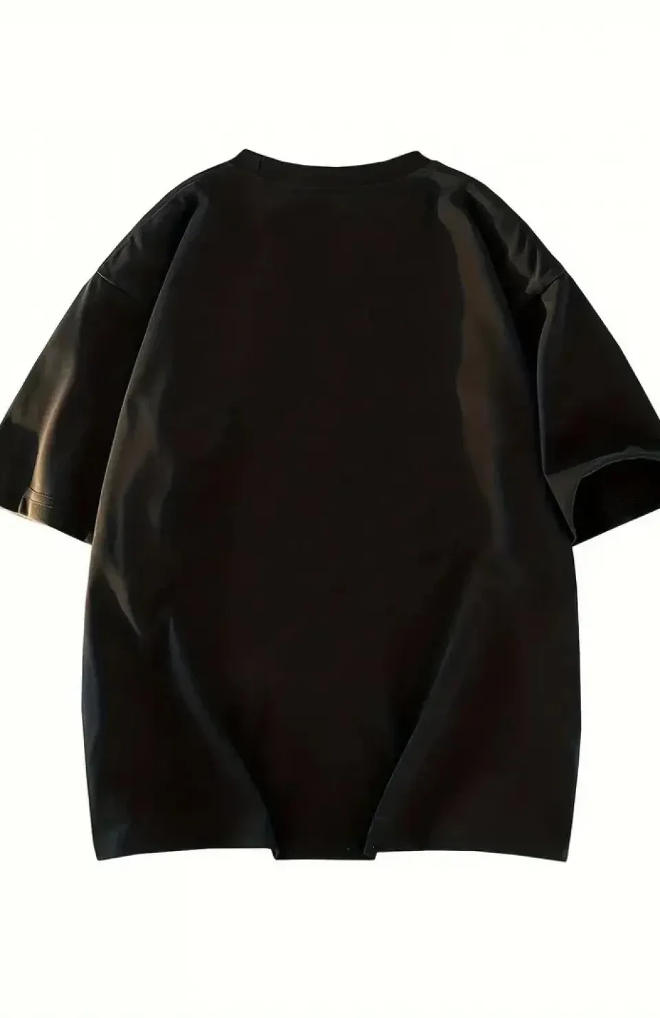 Kadın Eğlenceli Harf NY Baskılı Bisiklet Yaka Tişört - Rahat Polyester, Makinede Yıkanabilir - Yaz ve Fitness için Mükemmel, Yuvarlak Yaka - Siyah