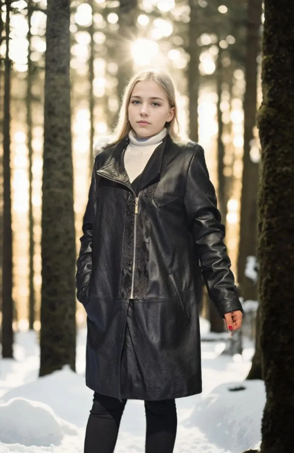 Kadın Uzun Kollu Hakiki Deri Ceket - Siyah Somersan Giyim | Kadın, Erkek ve Çocuk Moda