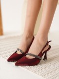 Kırmızı Kadın Topuklu Ayakkabı TR08MS36D Somersan Giyim | Kadın, Erkek ve Çocuk Moda