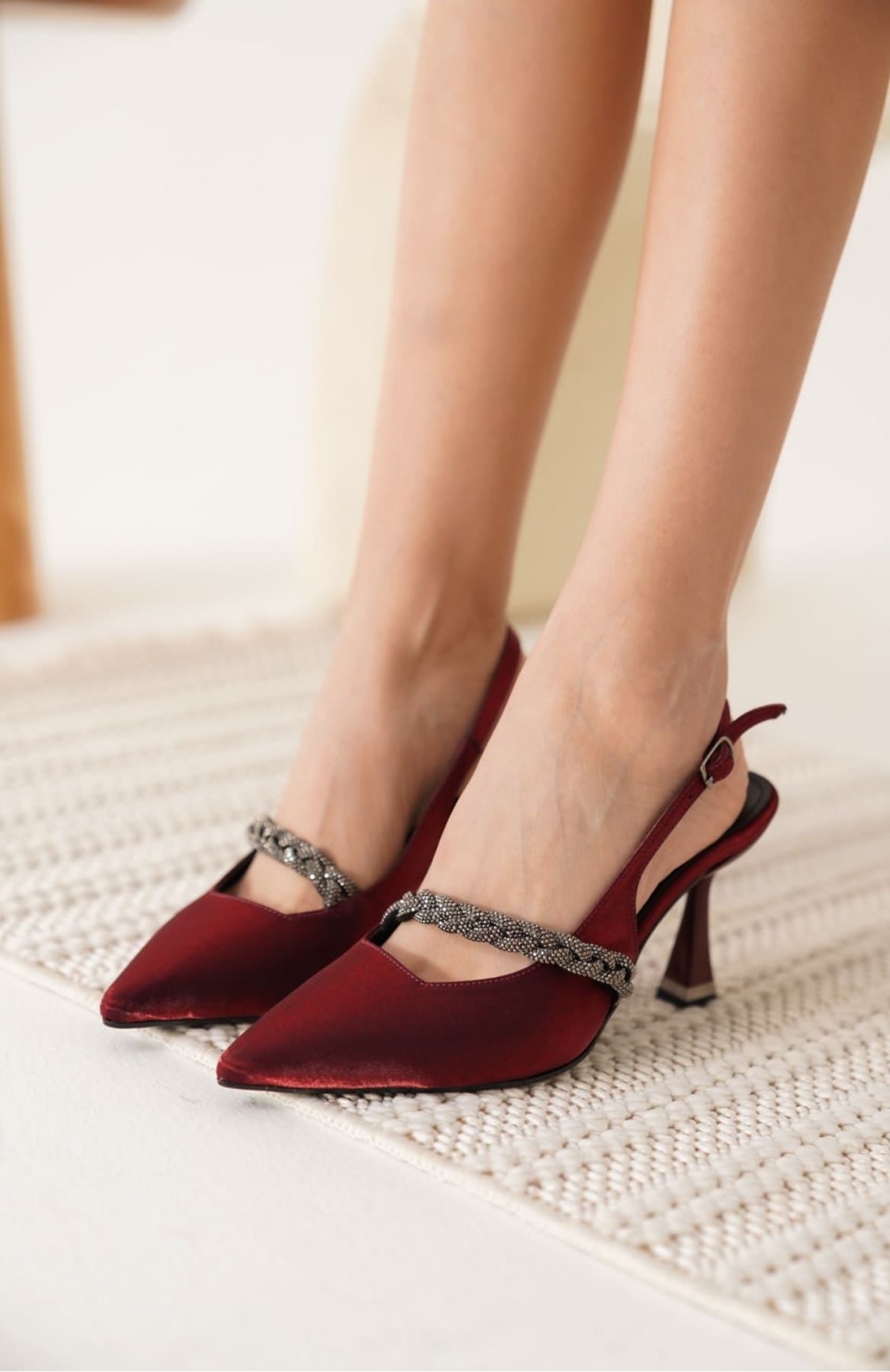 Kırmızı Kadın Topuklu Ayakkabı TR08MS36D Somersan Giyim | Kadın, Erkek ve Çocuk Moda