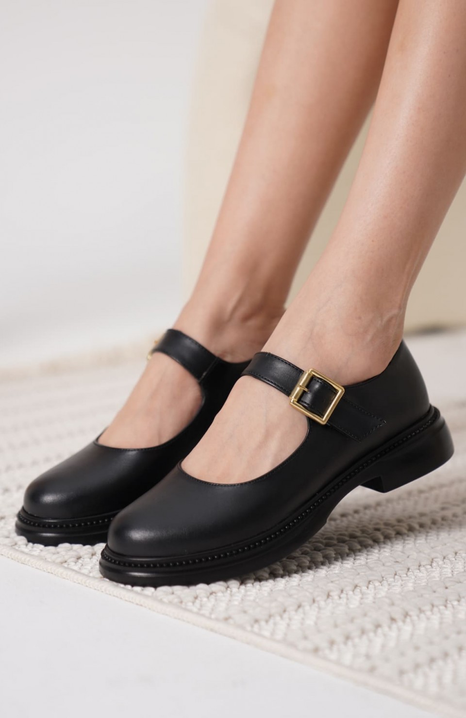 Siyah Gunluk Mary Jane Ayakkabı TR09MS01D Somersan Giyim | Kadın, Erkek ve Çocuk Moda
