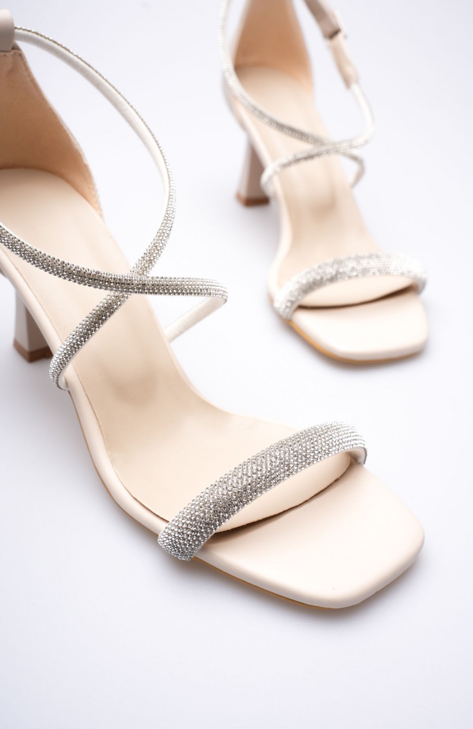 Bej Kadın Topuklu Sandalet TR12MY03C Somersan Giyim | Kadın, Erkek ve Çocuk Moda