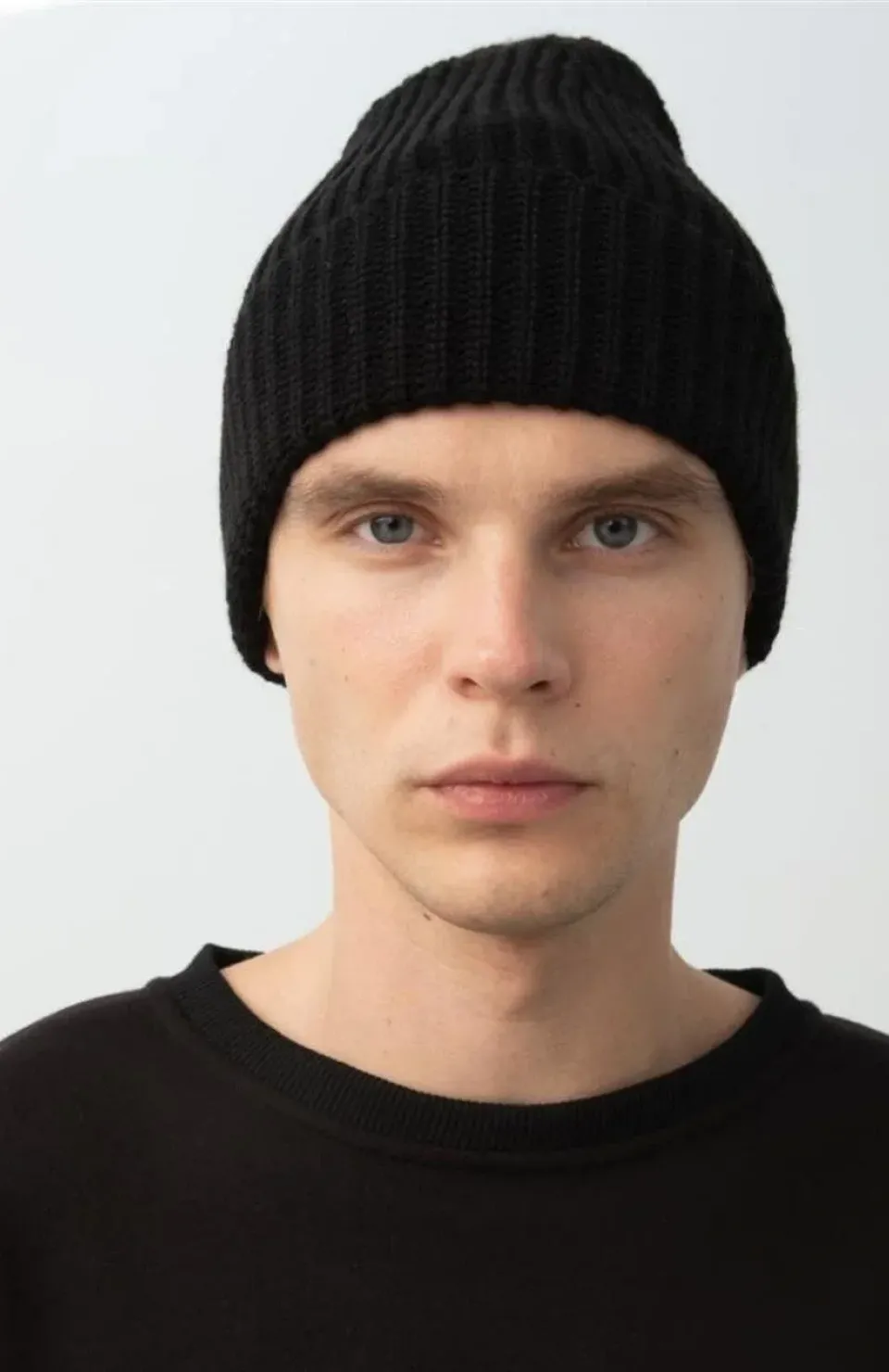 Unisex Dokuma Triko Bere - Siyah Somersan Giyim | Kadın, Erkek ve Çocuk Moda