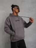 Erkek Üç İplik Baskılı Kapüşonlu Sweat - Gri Somersan Giyim | Kadın, Erkek ve Çocuk Moda