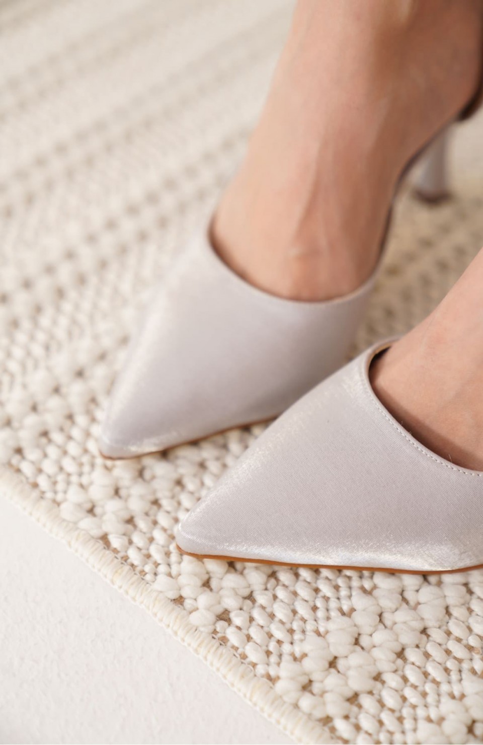 Kadın Gümüş Topuklu Ayakkabı TR08MS45B Somersan Giyim | Kadın, Erkek ve Çocuk Moda