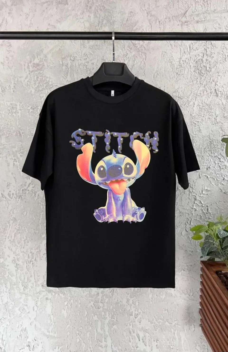 Bisiklet Yaka Kısa Kol Çocuk Baskılı T-Shirt - Siyah