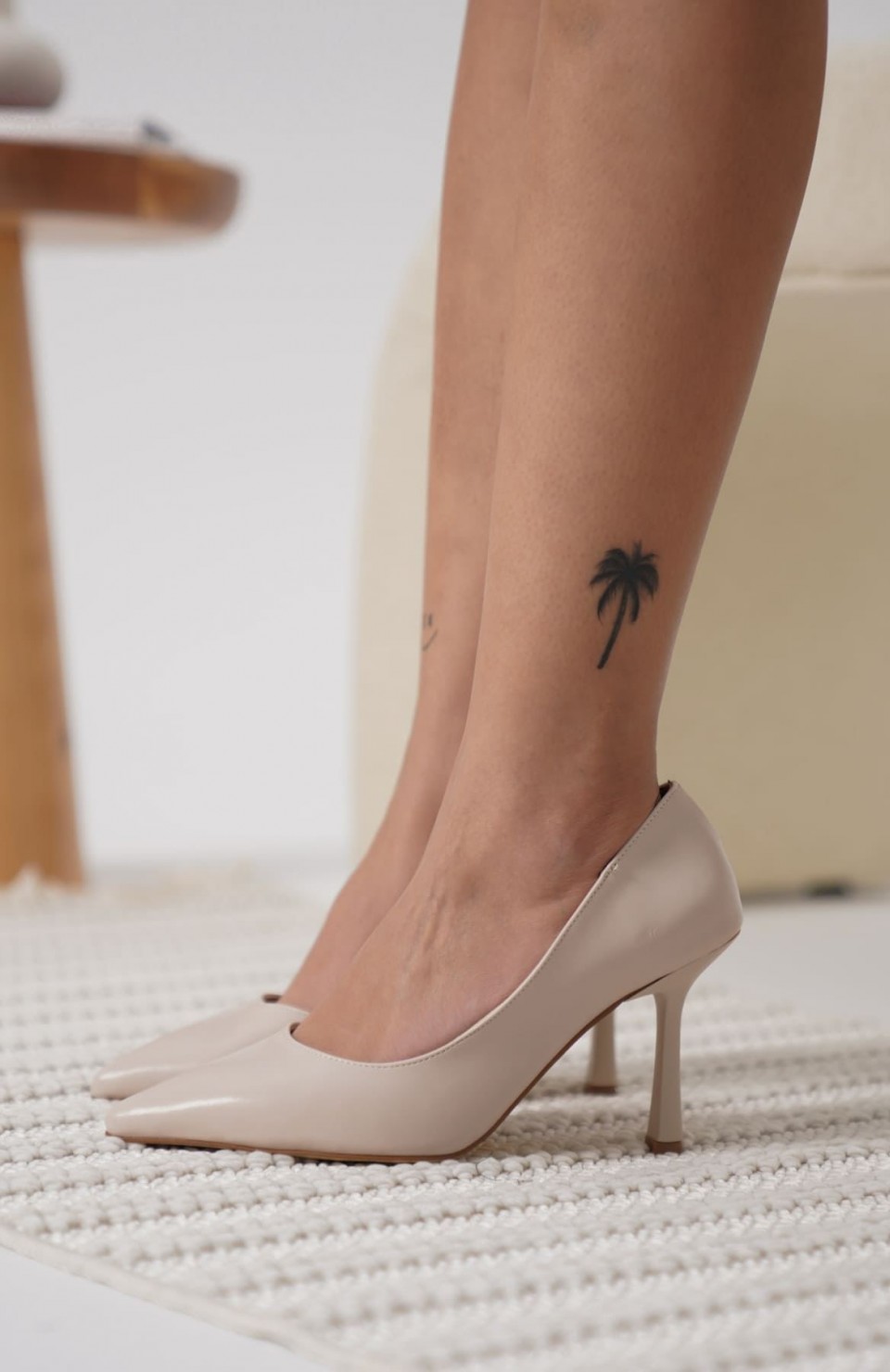 Kadın Mat Bej Stiletto TR08MS26B Somersan Giyim | Kadın, Erkek ve Çocuk Moda