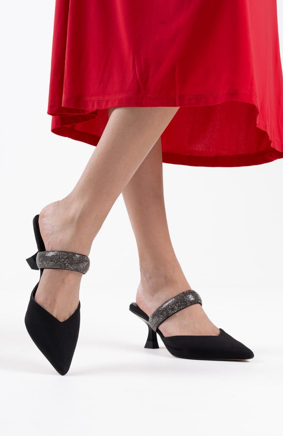 Topuklu Siyah Kadın Terlik TR08MS13A Somersan Giyim | Kadın, Erkek ve Çocuk Moda