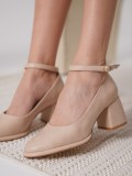 Kadın Mat Nude Topuklu Ayakkabı TR18MS06B Somersan Giyim | Kadın, Erkek ve Çocuk Moda