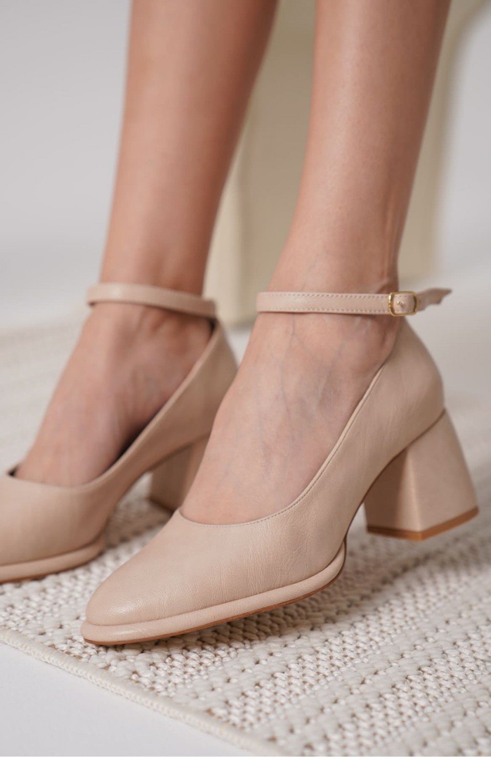 Kadın Mat Nude Topuklu Ayakkabı TR18MS06B Somersan Giyim | Kadın, Erkek ve Çocuk Moda