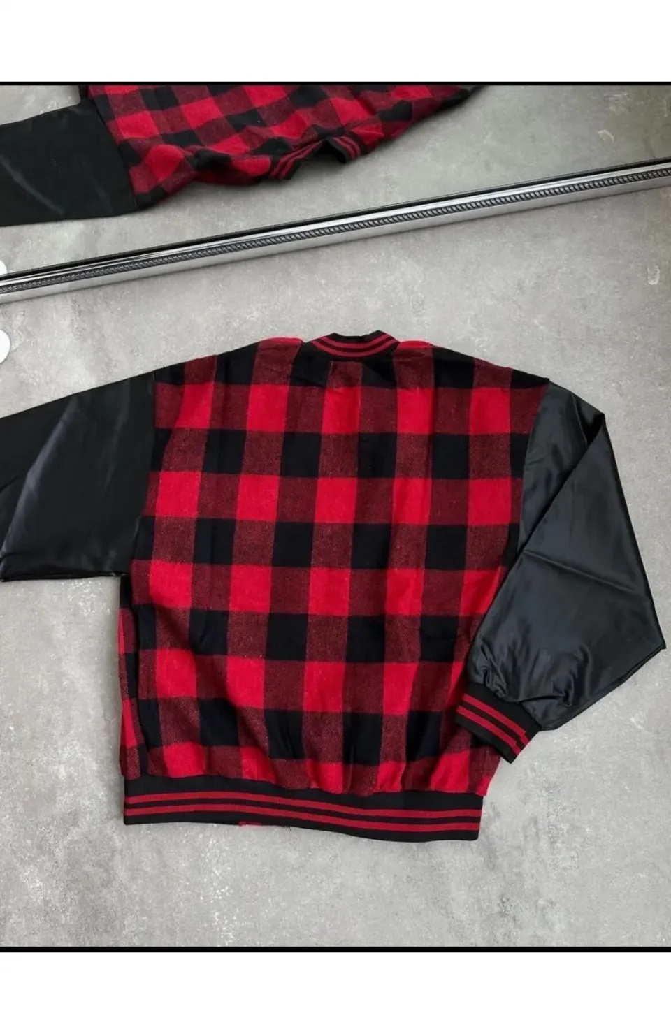 Erkek Pötikare Desen Nakışlı Kolej Ceket - Kırmızı Somersan Giyim | Kadın, Erkek ve Çocuk Moda