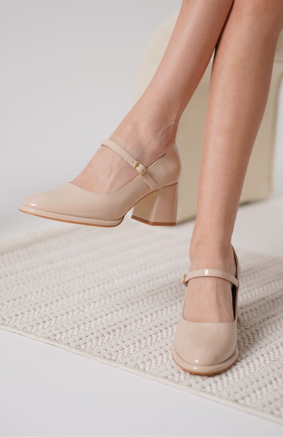 Nude Rugan Kadın Topuklu Ayakkabı TR18MS07B Somersan Giyim | Kadın, Erkek ve Çocuk Moda