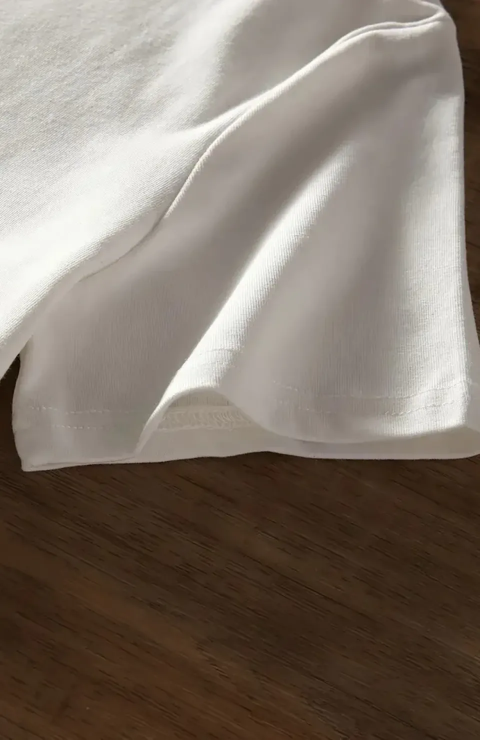 20/1 Penye Compack Baskılı Oversize Bisiklet Yaka Kısa Kol Yazlık T-shirt - Beyaz