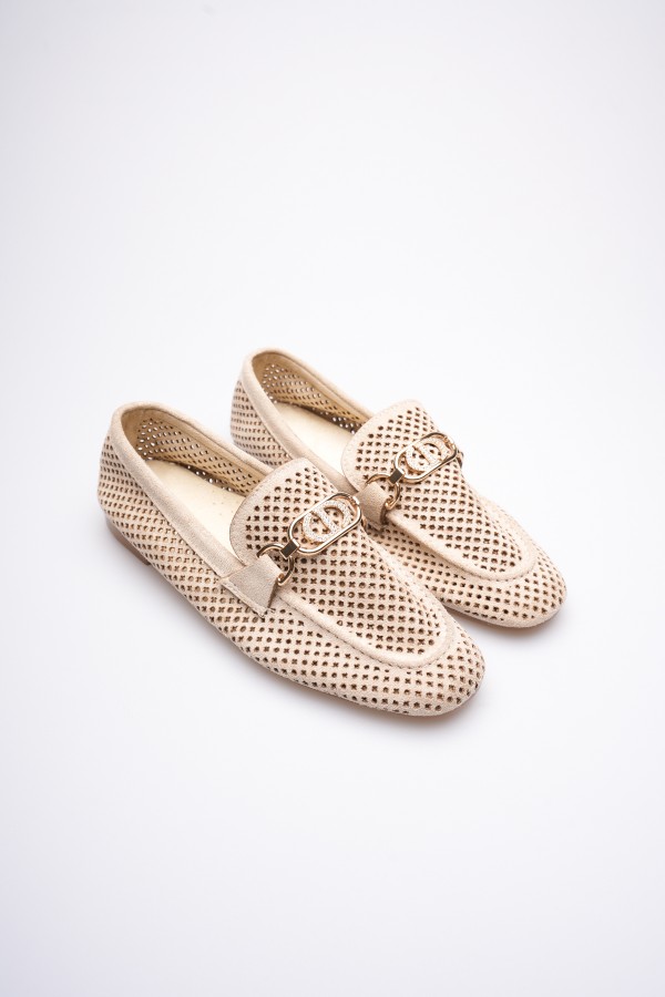 Kadın Süet Bej Günlük Ayakkabı TR27MS02B