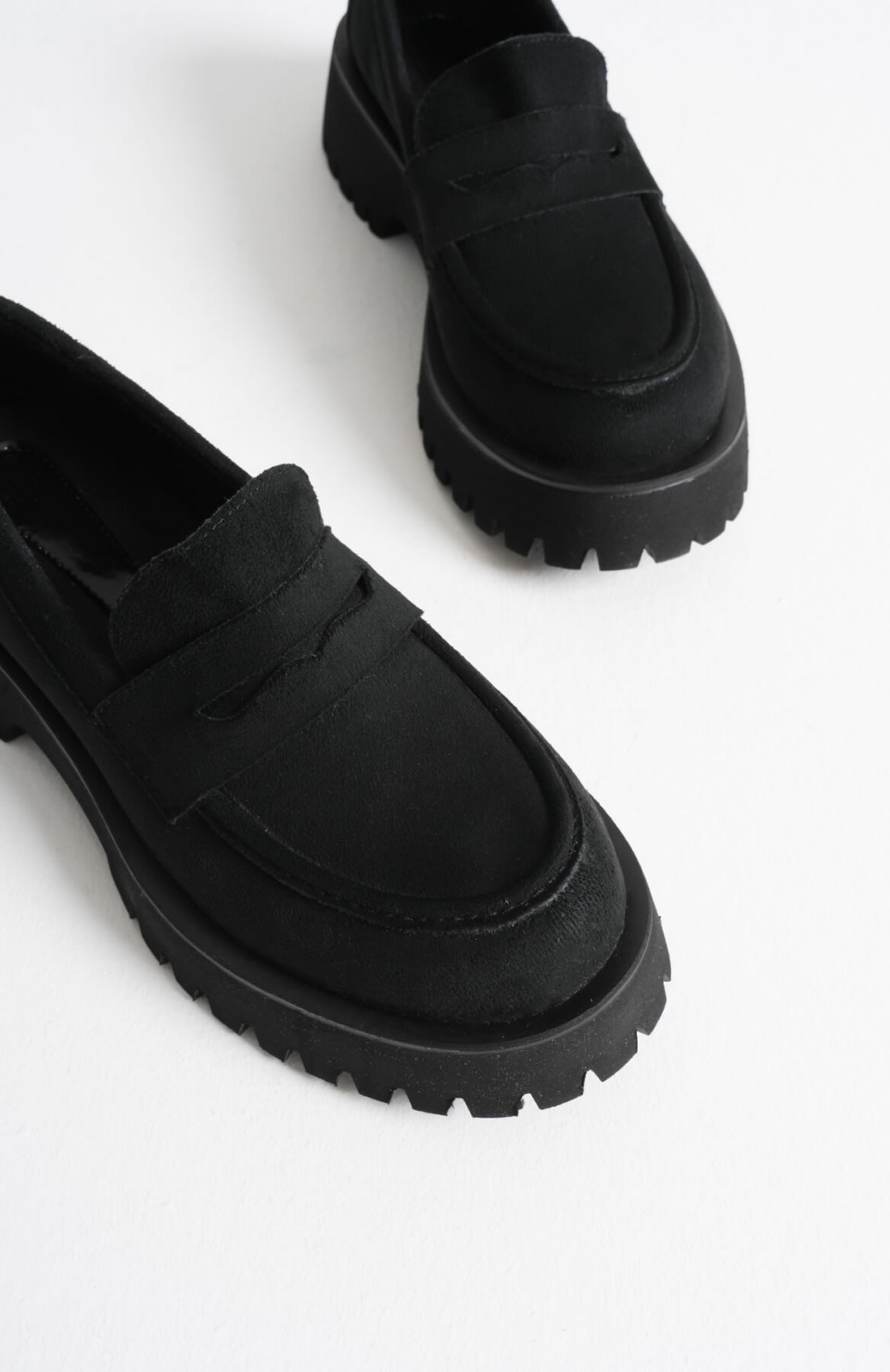 Kadın Günlük Siyah Süet Loafer Ayakkabı TR10MS02C Somersan Giyim | Kadın, Erkek ve Çocuk Moda