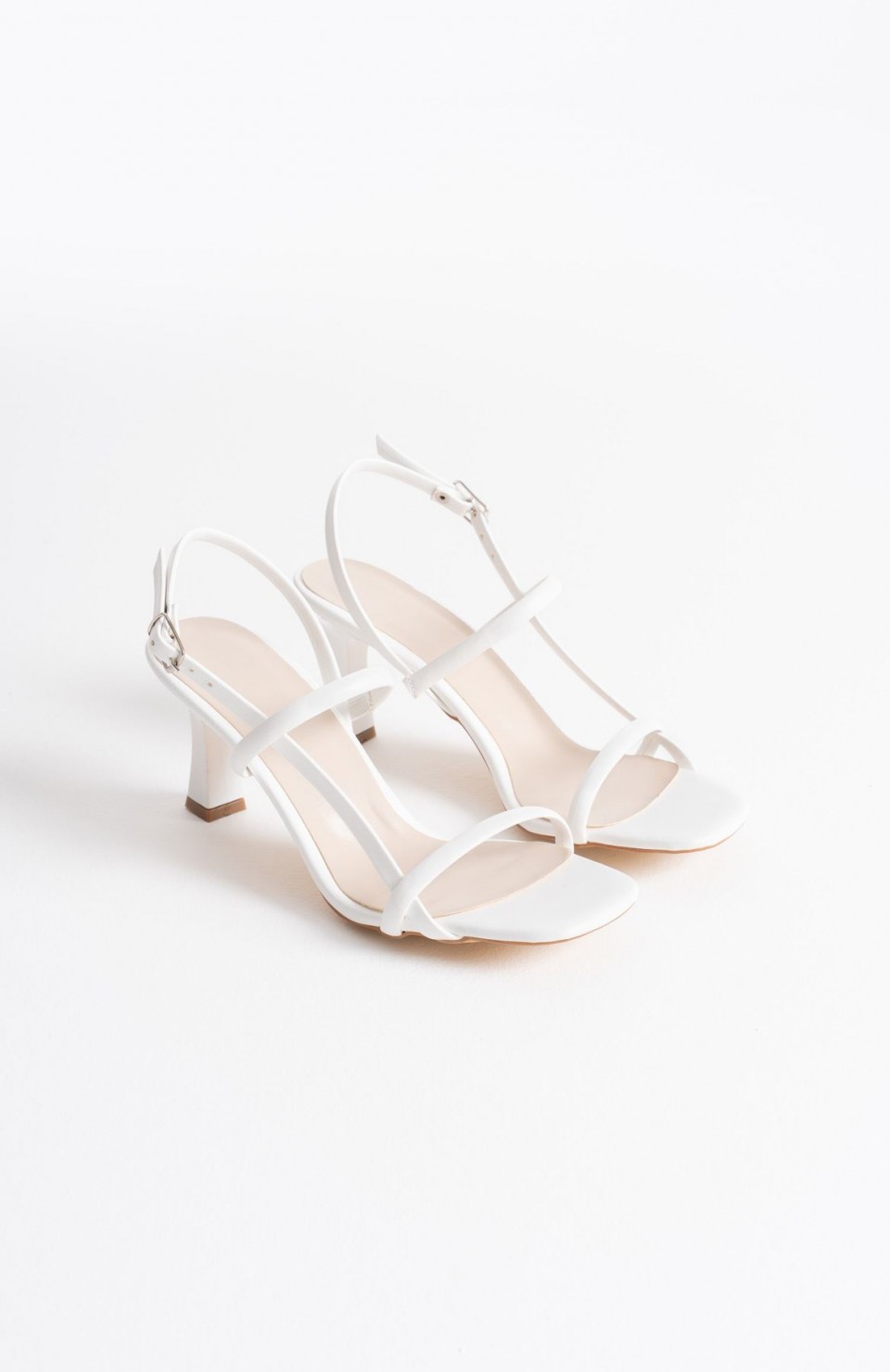 Kadın Beyaz Topuklu Sandalet TR12MY06B Somersan Giyim | Kadın, Erkek ve Çocuk Moda