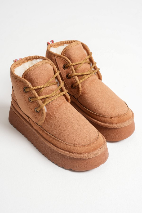 Kadın Taba Kışlık İçi Kürklü Kalın Taban Bot TR04MK02C