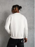 Erkek Düz Bisiklet Yaka Sweat - Beyaz Somersan Giyim | Kadın, Erkek ve Çocuk Moda