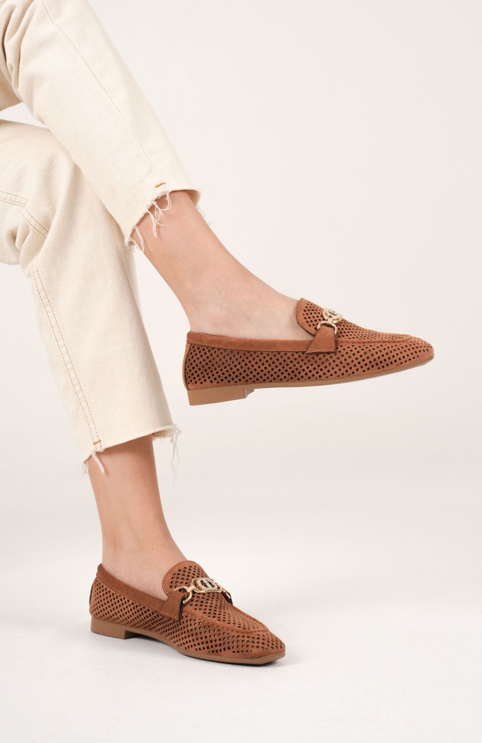 Kadın Süet Taba Günlük Ayakkabı TR27MS02C Somersan Giyim | Kadın, Erkek ve Çocuk Moda