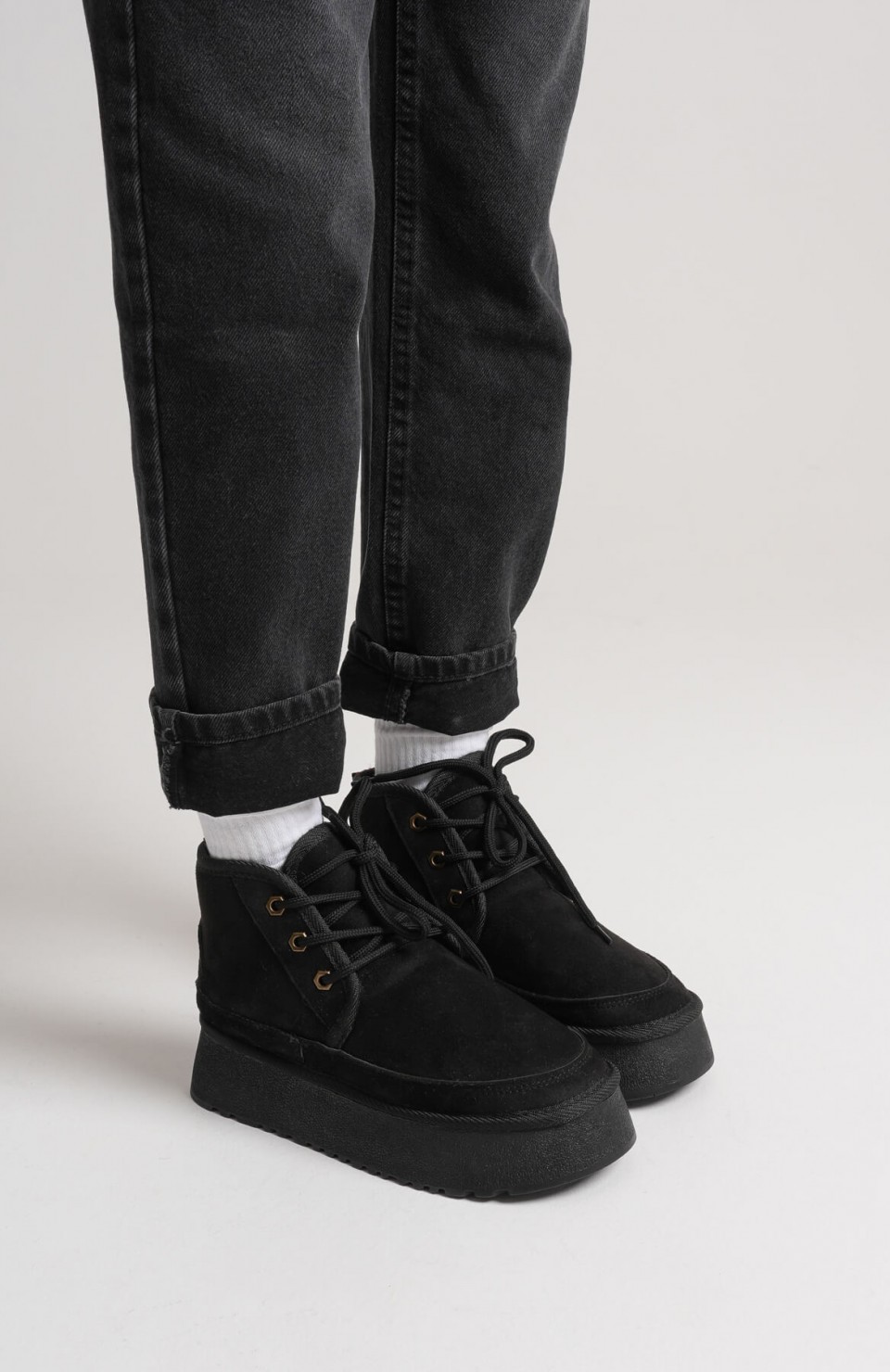 Kadın Siyah Kışlık İçi Kürklü Kalın Taban Bot TR04MK02A Somersan Giyim | Kadın, Erkek ve Çocuk Moda