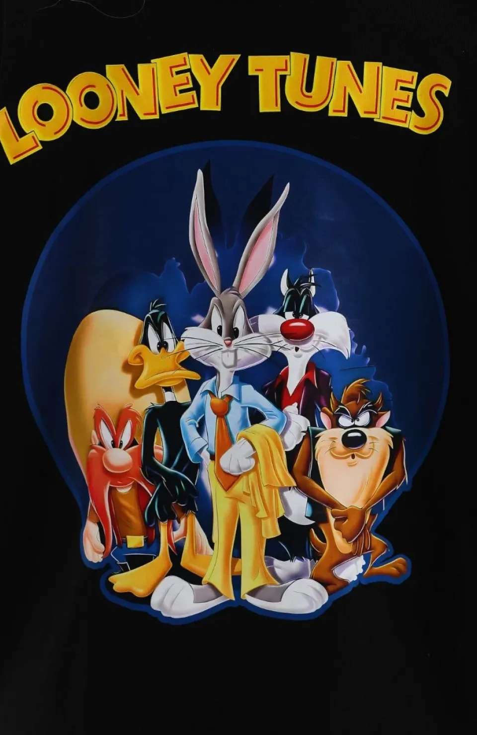 Unisex Baskılı Oversize T-Shirt - Siyah