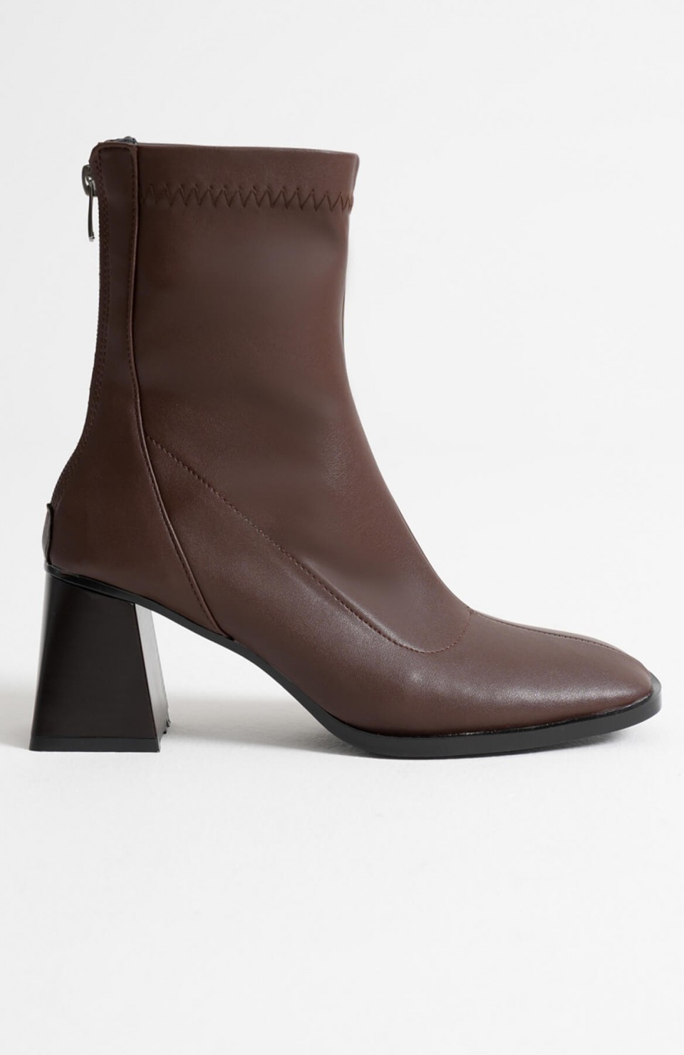 Acı Kahve Kalın Topuklu Streç Bot TR08MK01C Somersan Giyim | Kadın, Erkek ve Çocuk Moda