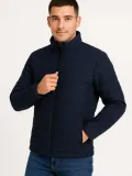 Erkek Bomber Mont Ceket – Su İtici Kumaş, Kapitone Astarlı, Fermuarlı, Kışlık - Lacivert