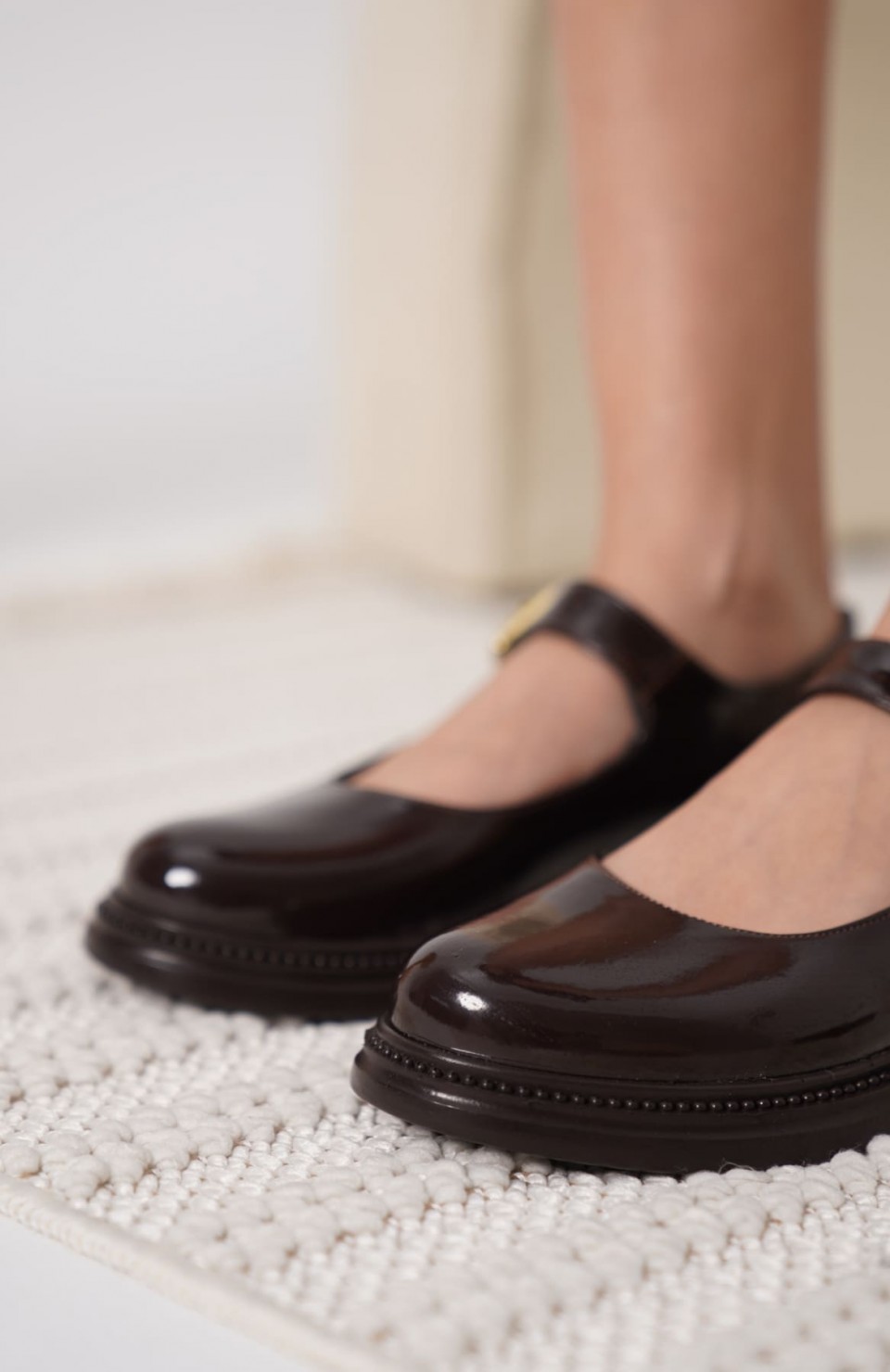 Acı Kahve Rugan Mary Jane Ayakkabı TR09MS01C Somersan Giyim | Kadın, Erkek ve Çocuk Moda