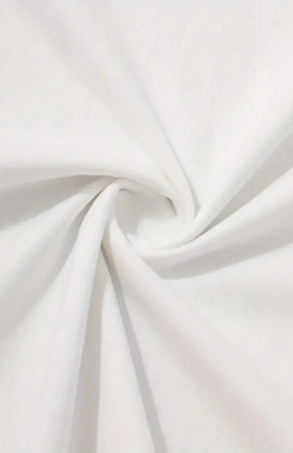 20/1 Penye Compack Palmiye Ön Baskılı Oversize Bisiklet Yaka Kısa Kol Yazlık T-shirt - Beyaz