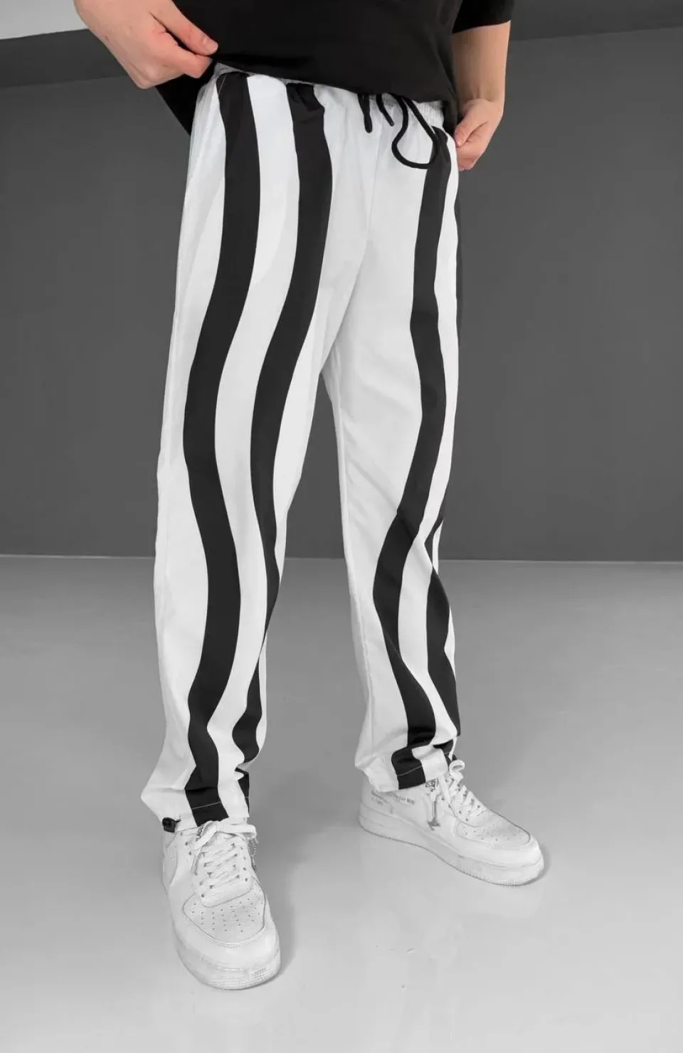 Paraşüt Kumaş Eşofman - Beyaz