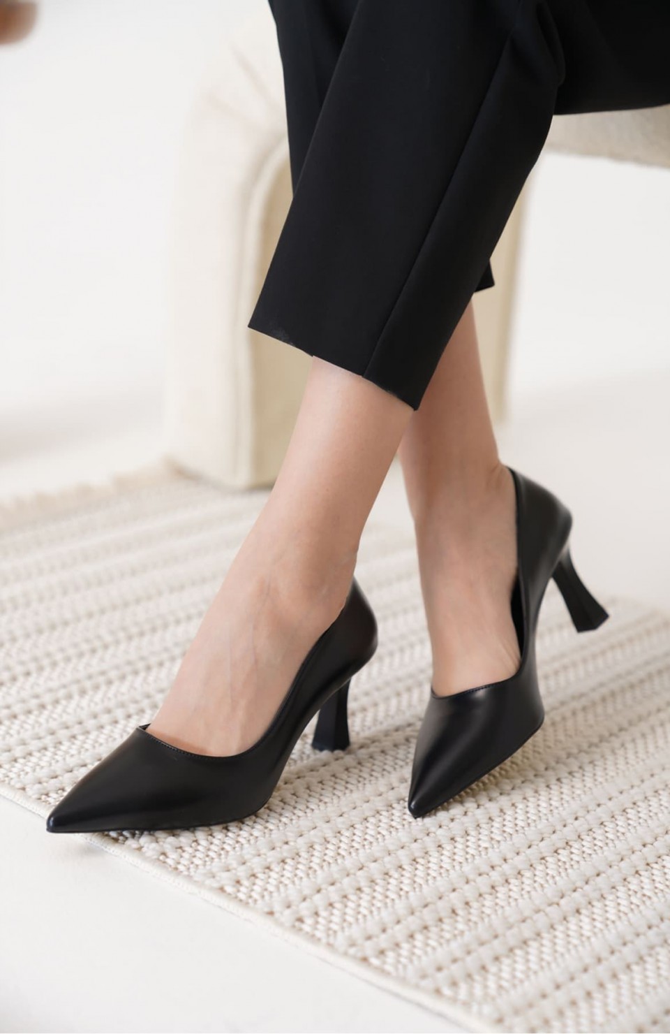 Kadın Siyah Stiletto TR12MS06A Somersan Giyim | Kadın, Erkek ve Çocuk Moda