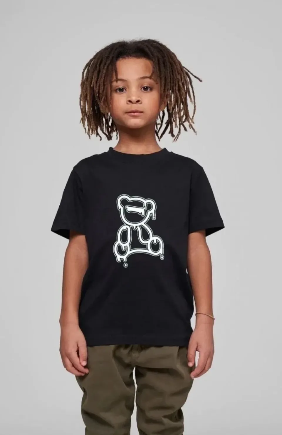 Çocuk Unisex Baskılı T-Shirt - Siyah