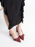 Bordo Rugan Kadın Topuklu Ayakkabı TR08MS07C Somersan Giyim | Kadın, Erkek ve Çocuk Moda