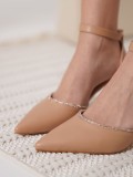Taşlı Kadın Nude Topuklu Ayakkabı TR12MS02D Somersan Giyim | Kadın, Erkek ve Çocuk Moda