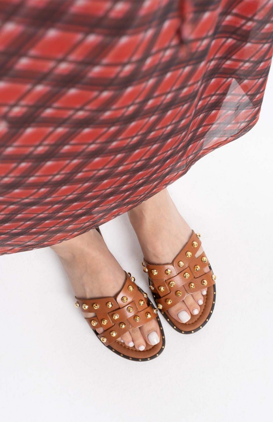 Taba Hakiki Deri Terlik TR31MY68E Somersan Giyim | Kadın, Erkek ve Çocuk Moda