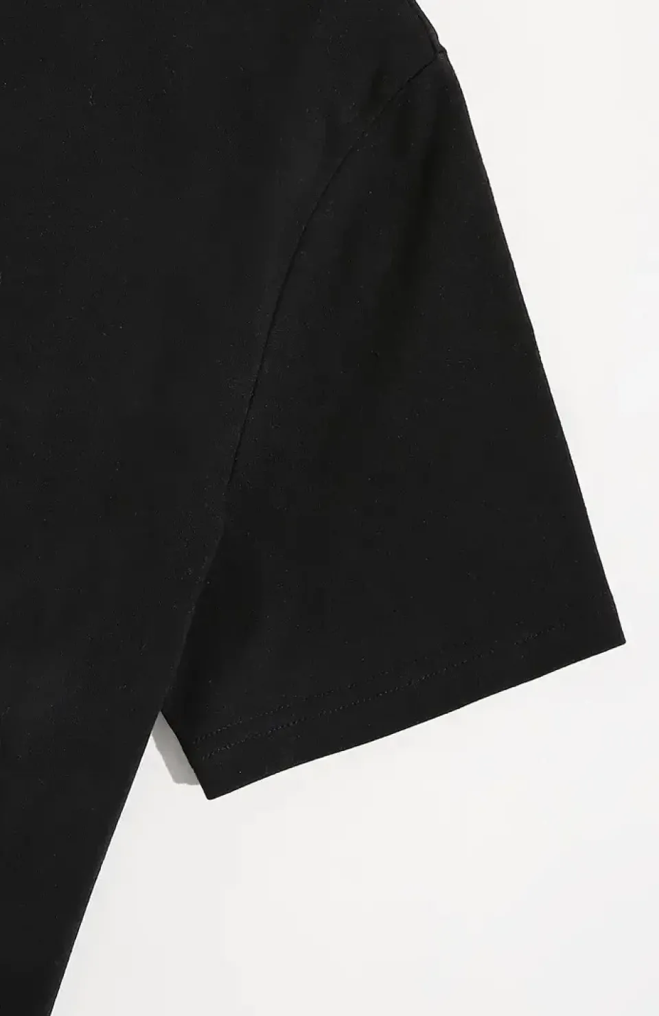 20/1 Penye Compack Shut up Baskılı Oversize Bisiklet Yaka Kısa Kol T-shirt - Siyah