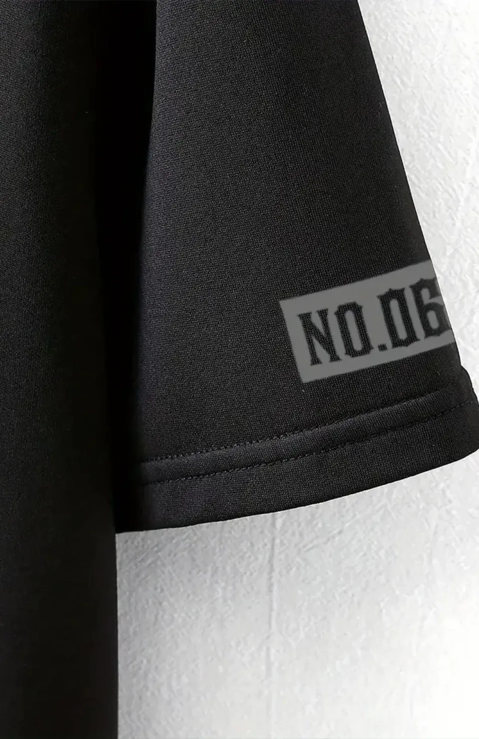 LB Ön Arka Baskılı Oversize Bisiklet Yaka Yazlık T-shirt - Siyah