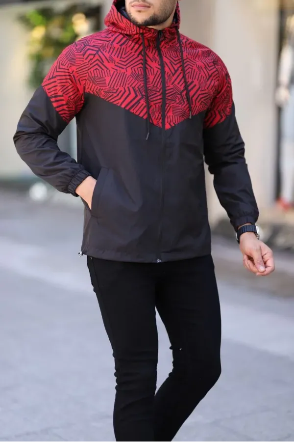 Unisex Kapüşonlu İçi Astarlı Yağmurluk - Siyah